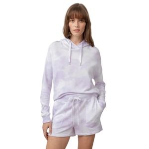 Rails Womens Sweatshirt Murray Lavender Tie Dye Purple Lounge Hoodie Jacket Sz S